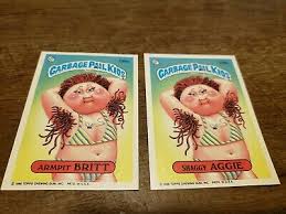 Topps garbage pail kids 8th series set nm/mint condition! Garbage Pail Kids 1986 Topps Garbage Pail Kids Trading Card 126a Armpit Britt Vintage Sammeln Seltenes Lepdom Si