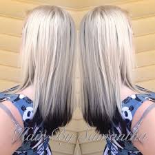 Icy White Blonde With Black Underneath Icy Blonde Hair Icy Blonde Hair Color Icy Blonde