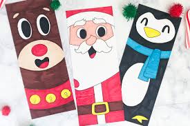 Free printable set of four color your own christmas bookmarks for kids. Free Printable Christmas Coloring Page Bookmarks For Kids