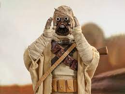 We can surmise and speculate but until a canon star wars production finally shows a tusken raider without a mask, we. The Mandalorian Tms028 Tusken Raider 1 6 Scale Collectible Figure