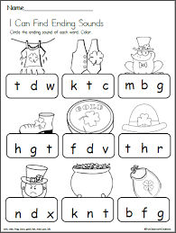 Free St Patrick S Day Ending Sounds Worksheet Madebyteachers Kindergarten Math Worksheets Kindergarten Math Kindergarten