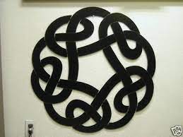 Celtic Knot Metal Wall Art Black 32 Inch Tall Sign Ebay Metal Wall Art Celtic Knot Celtic