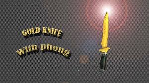 Gold Knife Counter Strike Source Skin Mods