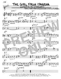 The Girl From Ipanema Garota De Ipanema Real Book Melody Chords Eb Instruments