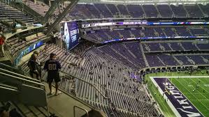 u s bank stadium 100 level endzone football seating