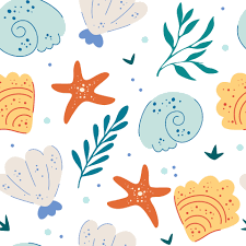 Maybe you would like to learn more about one of these? Sea Shells And Starfish Seamless Pattern Cute Ocean Background Fun Underwater Background Great For Ocean Themes Beach Fabrics Summer Textiles Or Background Wallpapers Flat Vector Illustration 2456355 Vector Art At Vecteezy