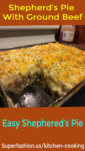 Shepherd S Pie With Ground Beef Superfashion Us Cottage Pie Recipe Shepherds Pie Recipe Easy Easy Pie Recipes