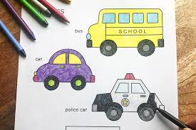 These alphabet coloring sheets will help little ones identify uppercase and lowercase versions of each letter. Cars And Vehicles Free Printable Templates Coloring Pages Firstpalette Com