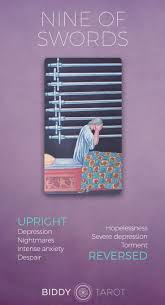 Nine Of Swords Tarot Card Meaning Biddy Tarot Nine Of Swords 9 Of Swords Tarot Meaning Swords Suit Of Swo Biddy Tarot Biddy Tarot Cards Tarot Card Meanings