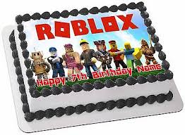 I made this cake in a rush. Roblox Edible Icing Cake Topper Party Image Frosting Sheet Ebay