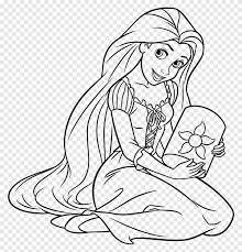 New princess coloring pages rapunzel gallery printable coloring sheet. Rapunzel Ariel Princesas Tiana Belle Putri Disney Putih Mamalia Png Pngegg