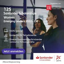 Santander Scholarship Woman | Emerging Leaders 2022 - LSE