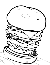 As a waiter, grover usually works at charlie's restaurant, although he has also toiled at o'brien's fast food restaurant, an airport restaurant, and a few other locations. Hamburger Coloring Pages Best Coloring Pages For Kids