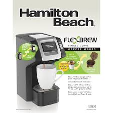 Maybe you would like to learn more about one of these? Hamilton Beach Flexbrew Single Serve Coffee Maker Black Silver 49974