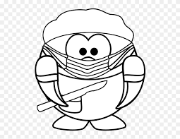 Here you can download all the coloring pages and print them for free. Tux Surgeon Easy Cartoon Colouring Pages Clipart 5566929 Pinclipart
