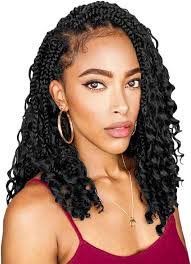 Amazon.com : Niseyo Goddess Box Braids Crochet Hair 14 Inch 8 Packs Short  Crochet Box Braids Pre Looped Curly Ends Boho Style Synthetic Hair  (1B/Natural Black) : Beauty & Personal Care