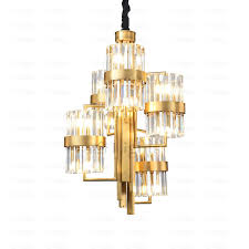 Gold Creative Crystal Chandelier Light Fixture Luxury Modern Simple