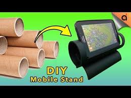 Find this pin and more on awesome pins from others by sugarbeecrafts. How To Make Diy Mobile Stand Made Of Paper Tube Youtube Diy Mobile Mobile Stand How To Make Diy