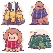 Don T You Think Slytherin And Gryffindor House Animals Look The Cutest Amongst Them All Mmi Chan Harry Potter Esprileri Harry Potter Fanlari Disney Albumu
