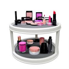 2 Tier Turntable, Susan Spinner, 11" Diameter, Non-Skid Surface