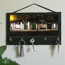 The holes are made to fit standard wood screws. Prada Key Rack Holder Wall Key Rack Key Hook Key Hanger Ebay