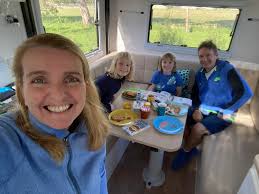 A little cold weather hasn't stopped us before! On our second tug and chug  cheers so far 😆