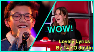 These talents are so good that their blind auditions. 14 Years Old Kid Justin Singing Lovely With Lyrics The Voice Kids Youtube