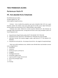 18.30 wib s/d selesai tempat : Susunan Acara Arisan Masnurul