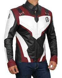 Avengers Endgame Captain America Quantum Faux Leather Jacket Realleather Motorcyclejacke Captain America Leather Jacket Avengers Outfits Men S Leather Jacket