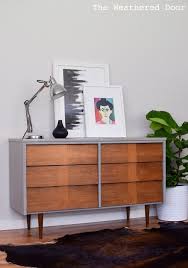 High Gloss Grey Lacquered Mid Century Dresser Mid Century Modern Dresser Mid Century Dresser Decor