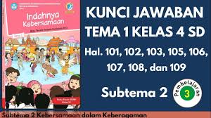 Kunci jawaban tema 1 kelas 6 halaman 99 100 dua negara asean dan membandingkannya dalam hal kegiatan ekonomi. Kunci Jawaban Kelas 4 Tema 1 Hal 101 102 103 105 106 107 108 Dan 109 Youtube
