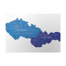 Na terytorium europy znajduje się 46 państw oraz 2 kraje de facto niepodległe, czyli kosowo (formalnie część serbii) oraz naddniestrze (według prawa międzynarodowego część mołdawii). Plakat Czechy I Slowacja Mapa Pixers Zyjemy By Zmieniac