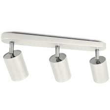 Sie lassen sich nahezu überall einsetzen, da sich das schlichte design prima integrieren lässt. Led Deckenstrahler 3 Flammig Spotbalken In Weiss Schwenkbar Inkl 3x Led Gu10 6w Warmweiss