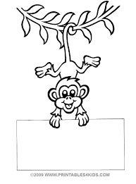 Just because it is named. Monkey Hanging Coloring Printables For Kids Free Word Search Puzzles Coloring Pages And Other Activiti Monkey Coloring Pages Hanging Monkey Monkey Crafts