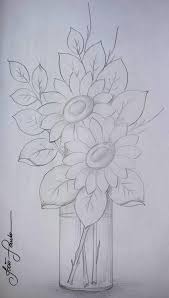 15 Ideas Drawing Flowers In Vase Fabric Painting Flower Drawing Painting Patterns Learn how to draw sunflower pictures using these outlines or print just for coloring.