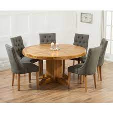 The leaf extends the table from a circle for four into an oval that. Round Dining Table For 6 You Ll Love In 2021 Visualhunt