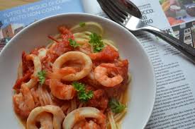 Spaghetti Aux Calamars Et Crevettes Hum Ca Sent Bon
