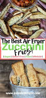 Air Fryer Zucchini Fries Recipe Zucchini Fries Air Fryer Recipes Vegan Air Fryer Recipes Healthy