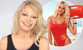 Памела андерсон ♥ pamela anderson. Pamela Anderson 52 Admits She Still Rocks Her Iconic Red Baywatch Swimsuit At Home 23 Years Later Daily Mail Online