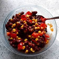 lecker wie leicht mexiko salat je eine dose mais und rote bohnen frische paprika und texicana sauce fertig lecker party finger foods food finger foods