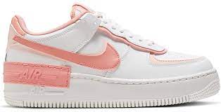 Nike Air Force 1 Shadow White Coral Pink W Sneakers Fashion White Nike Shoes Nike Air Shoes