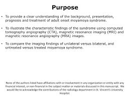 Moyamoya Syndrome In Adults A Pictorial Review Ppt Download