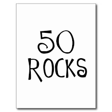 50th Birthday Quotes For Women 50th Birthday Gifts 50 Rocks Postcard Zazzle Com 50th Birthday Quotes Happy Birthday Quotes For Friends Happy Birthday Quotes