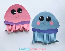 37 animal paper art templates templates are collected for any of your needs. Jellyfish Craft Free Template Crafting Jeannie