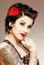 Super Cute Short Hair Rockabilly Frisur Vintage Frisuren Kurzhaarfrisuren