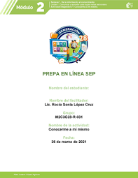 Department has 4 courses in course hero with 179 documents. Modulo 2 Semana 1 Actividad Integradora 1 Conocerme A Mi Mismo Studocu