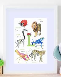 Help your kindergarten students learn to write all the letters of the alphabet with these alphabet letter formation printable reception worksheets. Animal Alphabet Letter L Print The Market Co
