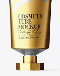 Download Glossy Cosmetic Tube With Octagonal Cap Mockup Front View In Tube Mockups On Yellow Images Object Mockups