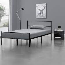 Struttura letto in metallo con testiera e pediera in stile romantico/classico 120 … Letto Singolo Steel In Metallo Nero O Bianco Letti Singoli Letto Matrimoniale Moderno Base Letto