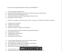 Pendahuluan kemampuan berbahasa adalah kemampuan menggunakan bahasa. Contoh Soal Ujian Ketrampilan Berbahasa Indonesia Sd Pdgk4101 Tugas Kuliahku